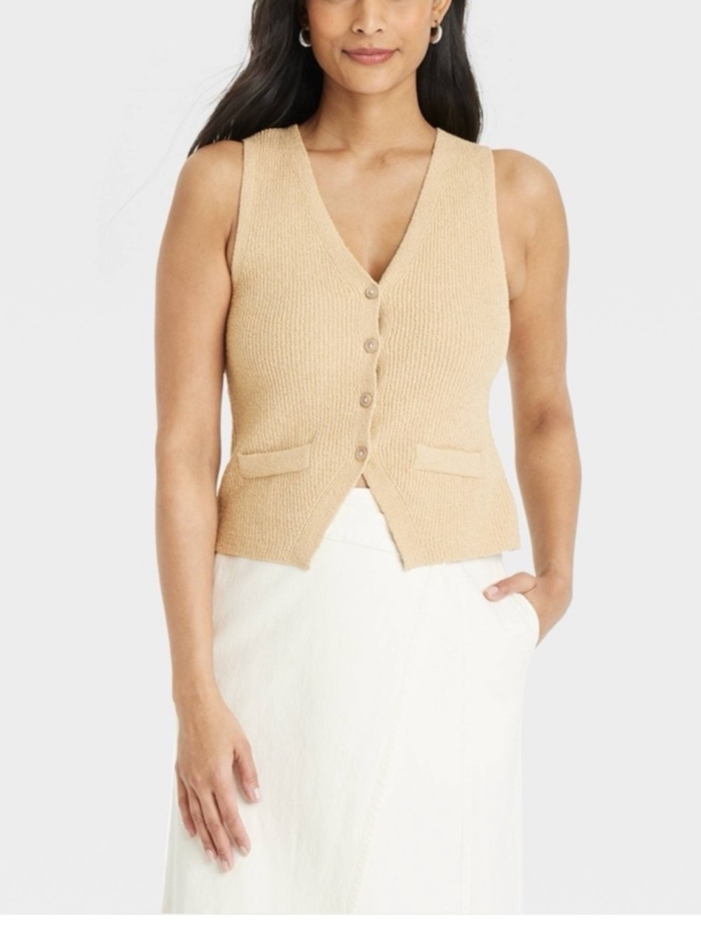 UNIVERSAL THREAD Button-Front Sweater
Vest - Picture 6 of 6